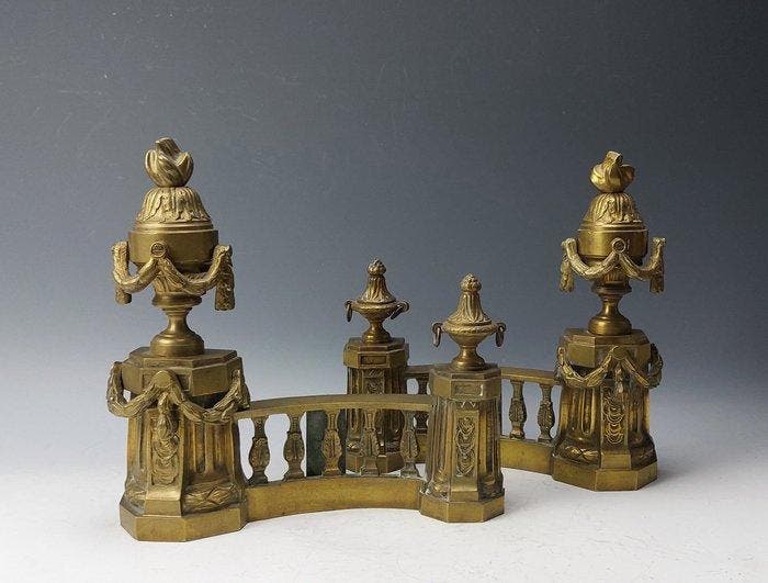 Vuurbok - Verguld brons - Louis XVI-stijl, Antiek en Kunst, Antiek | Overige Antiek