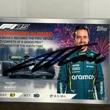 Aston Martin - Topps n° 111 - Fernando Alonso - 2025 -