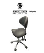 Tabouret Amigo Italia Earl Grey - Ergonomische Werkkruk m..., Verzenden, Nieuw, Overige typen