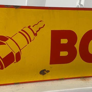 BOSCH - Emaille bord - 60x20 cm - Gemaakt van een dikke