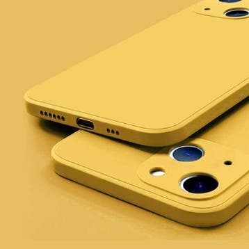 iPhone 13 Mini Square Silicone Hoesje - Zachte Matte Case, Verzenden, Nieuw
