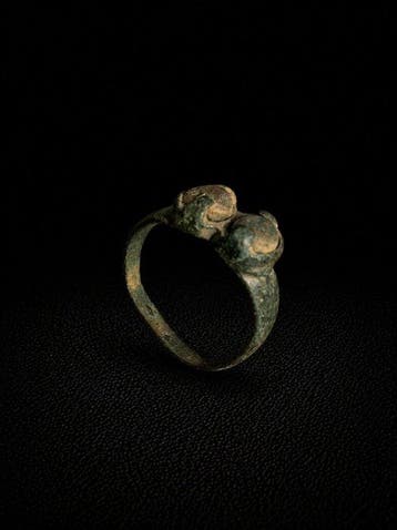 Oud-Romeins, Keizerrijk Brons Ring - 1e tot 3e eeuw na, Antiek en Kunst