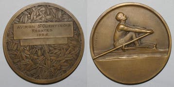 Medaille Komitat 02 Saint Quentin Regatta 1928 Rudern, Verzenden