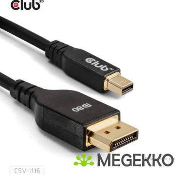 CLUB3D Mini DisplayPortTM to DisplayPortTM Bi-Directional, Verzenden