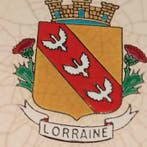 Longwy - Assiette (1950) - Faïence - Blason de la Lorraine