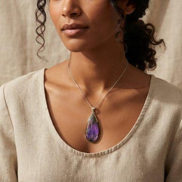pendentif dexception - Labradorite - Argent 925 Bijoux -