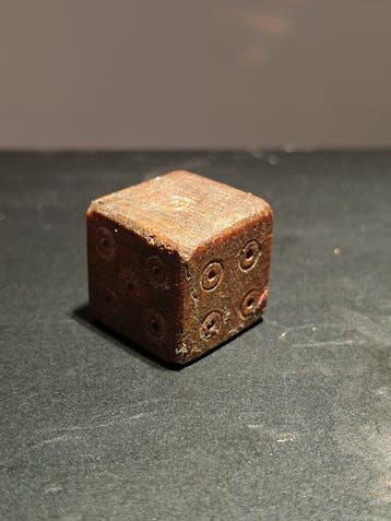 Oud-Romeins, Keizerrijk Been Dice - 11 mm (Zonder