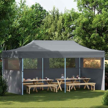 vidaXL Partytent pop-up inklapbaar met zijwanden 3x6 m, Verzenden