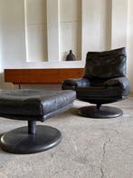 Rolf Benz - Fauteuil (2) - Cuir - Fauteuil pivotant avec, Antiquités & Art