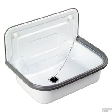 Wastafel Gootsteen 50 cm - Wit — zo goed als nieuw, Verzenden, Nieuw