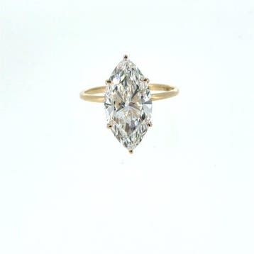 Zonder minimumprijs - Ring - 14 karaat Geel goud - 5.01ct.
