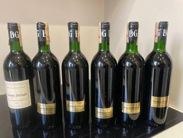 1985 Barton Guestier - Saint-Émilion - 6 Flessen (0.75, Verzamelen, Nieuw