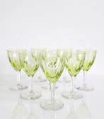 Val Saint Lambert - Drinkset (9) - Nestor - Uraniumglas -