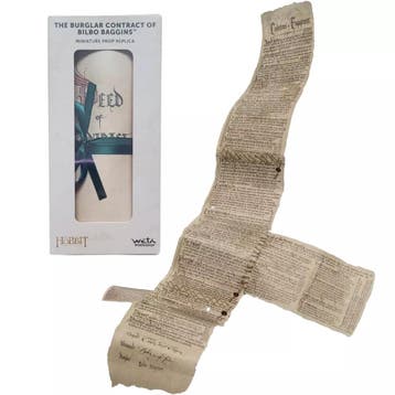 The Hobbit Mini Replica The Burglar Contract of Bilbo Baggin, Ophalen of Verzenden