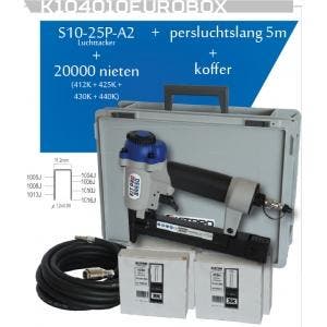 Kitpro basso s10/25p-a2 tacker nietpistool op perslucht voor, Doe-het-zelf en Bouw, Gereedschap | Overige machines