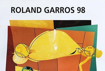 Hervé Télémaque - Originalplakat - Roland Garros 1998