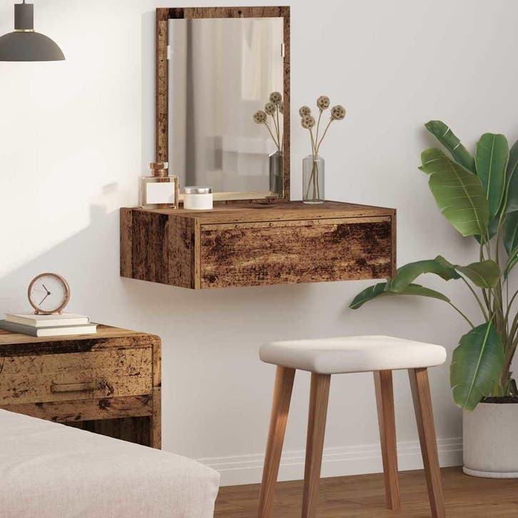 vidaXL Kaptafel Bruin 60 x 40 x 70 cm Bewerkt hout, Maison & Meubles, Tables | Coiffeuses, Envoi