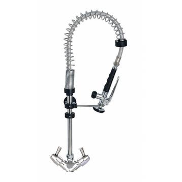Gastro-Inox monobloc voorspoeldouche met draaihendels |, Verzenden