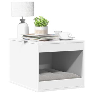 vidaXL Kattenbakkast 47x59x42 cm bewerkt hout wit, Verzenden