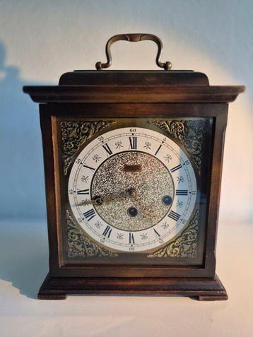 Tafelklok - Kienzle - Hout, Messing, Glas - 1940-1950 -