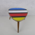 Bijzettafel - Hout - Mondrian-bloementafel