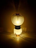 Manifattura Italiana anni 70 - Tafellamp - Messing, Glas,