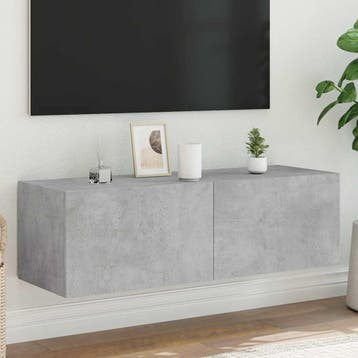 vidaXL Tv-wandmeubel met LED-verlichting 100x35x31 cm, Verzenden