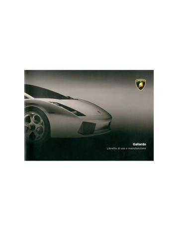 2003 LAMBORGHINI GALLARDO COUPE INSTRUCTIEBOEKJE ITALIAANS