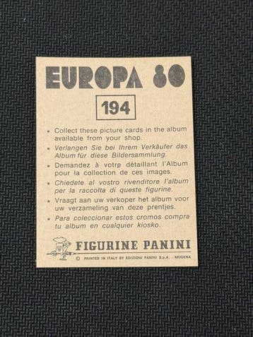 1980 Panini Europa 80 Badge Deutschland DDR Sticker -, Collections