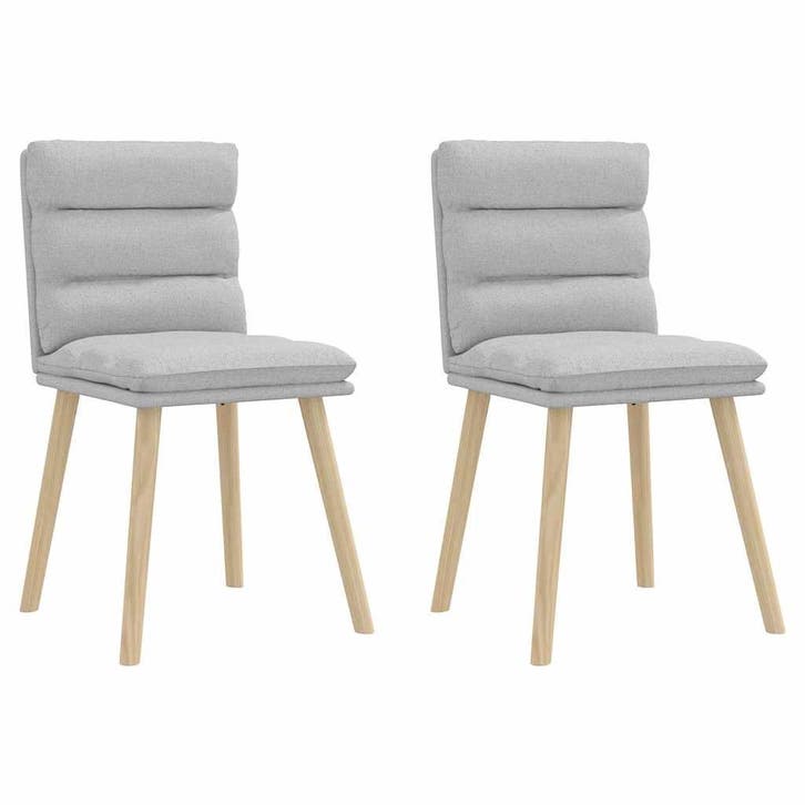 Eetkamerstoelen 2 stuks | Tweede kansje | OP = OP, Huis en Inrichting, Stoelen, Grijs, Twee, Zo goed als nieuw, Stof, Verzenden