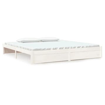 Wit bed 200x200 | 47% korting | Retour deal, weg is weg, Huis en Inrichting, Slaapkamer | Bedden, Verzenden, Wit, Tweepersoons