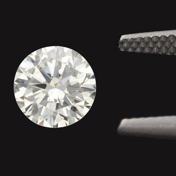 1 pcs Diamant (Natuurlijk) - 1.40 ct - Rond - J - VS1 -