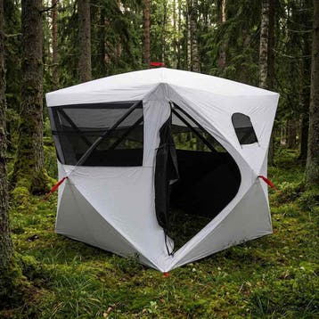 vidaXL Jacht Tent Wit Blackout 2-persoons Polyester en Staal, Verzenden, Nieuw