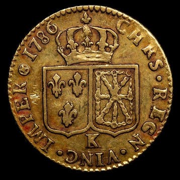 Frankrijk. Louis XVI (1774-1792). 1 Luis dor 1786 - Ceca K