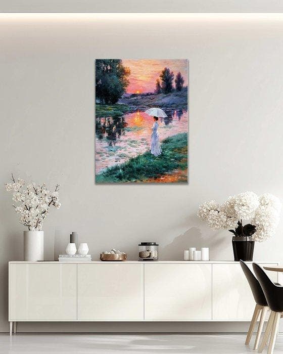 StefanoArt - Evening Glow, Antiek en Kunst, Kunst | Schilderijen | Modern