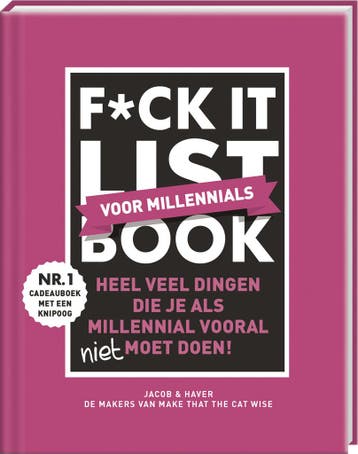 F*ck it list book - Voor millennials 9789464089011, Verzenden, Jacob & Haver
