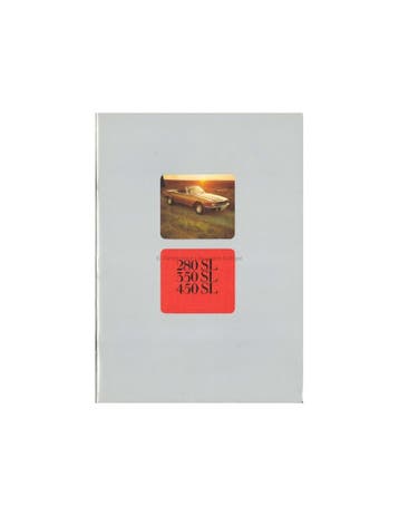 1976 MERCEDES BENZ SL BROCHURE NEDERLANDS, Ophalen of Verzenden