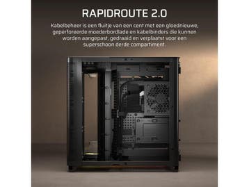Corsair AIR 5400 RS-R ARGB Midi Tower Zwart, Computers en Software, Overige Computers en Software, Verzenden, Zo goed als nieuw