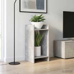 vidaXL Plantenstand met plank 2 pcs Beton Grijs 30 x 30 x 60, Verzenden