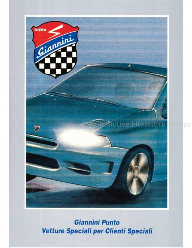 1993 GIANNINI PUNTO BROCHURE ITALIAN, Boeken, Auto's | Folders en Tijdschriften