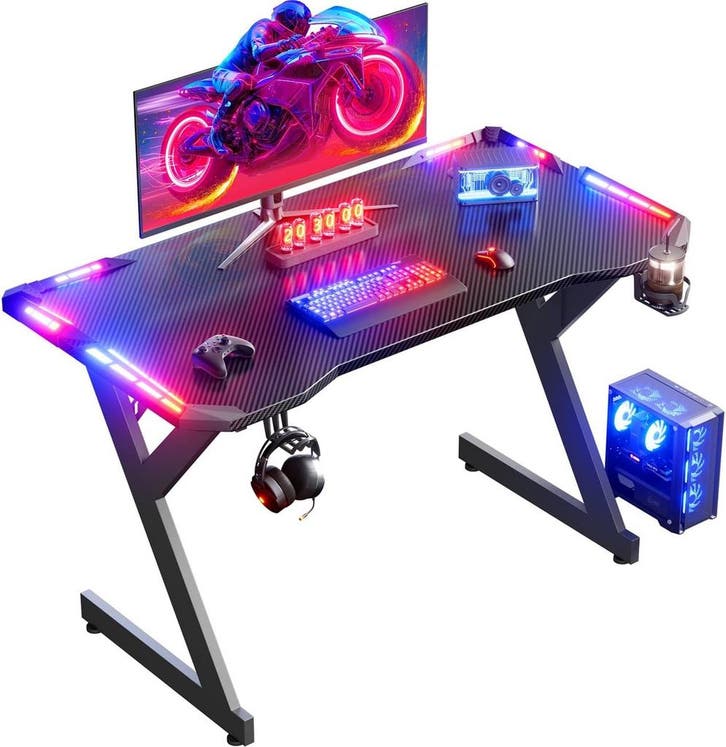 Gaming bureau - Gaming desk - Gaming tafel - 100x60 cm - Zwa, Maison & Meubles, Bureaux, Envoi