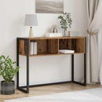 vidaXL Bijzettafel met opslag Oud Hout 100 x 36 x 75 cm, Verzenden, Nieuw