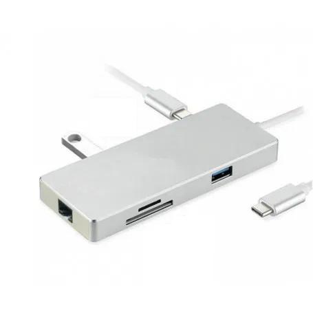 DrPhone Premium 7 in 1 - Type-C Hub- HDMI Adapter 2K +, Computers en Software, Overige Computers en Software, Nieuw, Verzenden