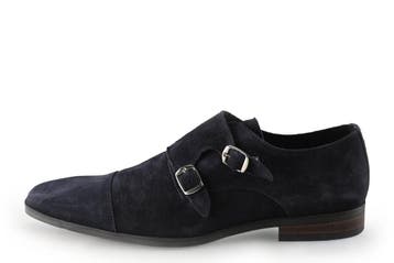 Manfield Instappers in maat 42 Blauw, Kleding | Heren, Manfield, Overige typen, Zo goed als nieuw, Verzenden