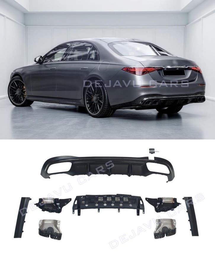 S63 AMG Look Diffuser voor Mercedes Benz S Klasse W223 AMG, Auto diversen, Tuning en Styling, Ophalen of Verzenden
