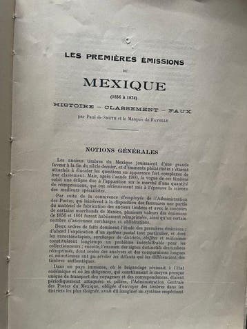 Wereld - Het zeldzame Les premières émissions du Mexique