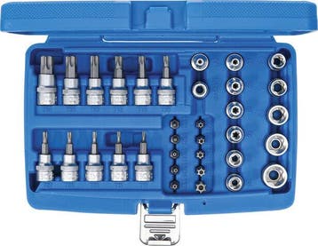 Bgs Technic Bit- en doppenset 10 mm (3/8) Torx 34 delig, Verzenden, Nieuw