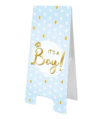 Warning Sign ItS A Boy New 58cm, Verzenden, Nieuw