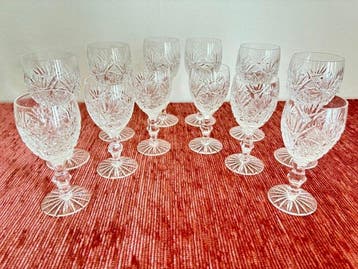 12 x American Cut. Muster Barbara. Wine Glasses - Verre à