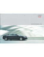 2004 AUDI A8 W12 LANG QUATTRO HARDCOVER BROCHURE NEDERLANDS, Nieuw